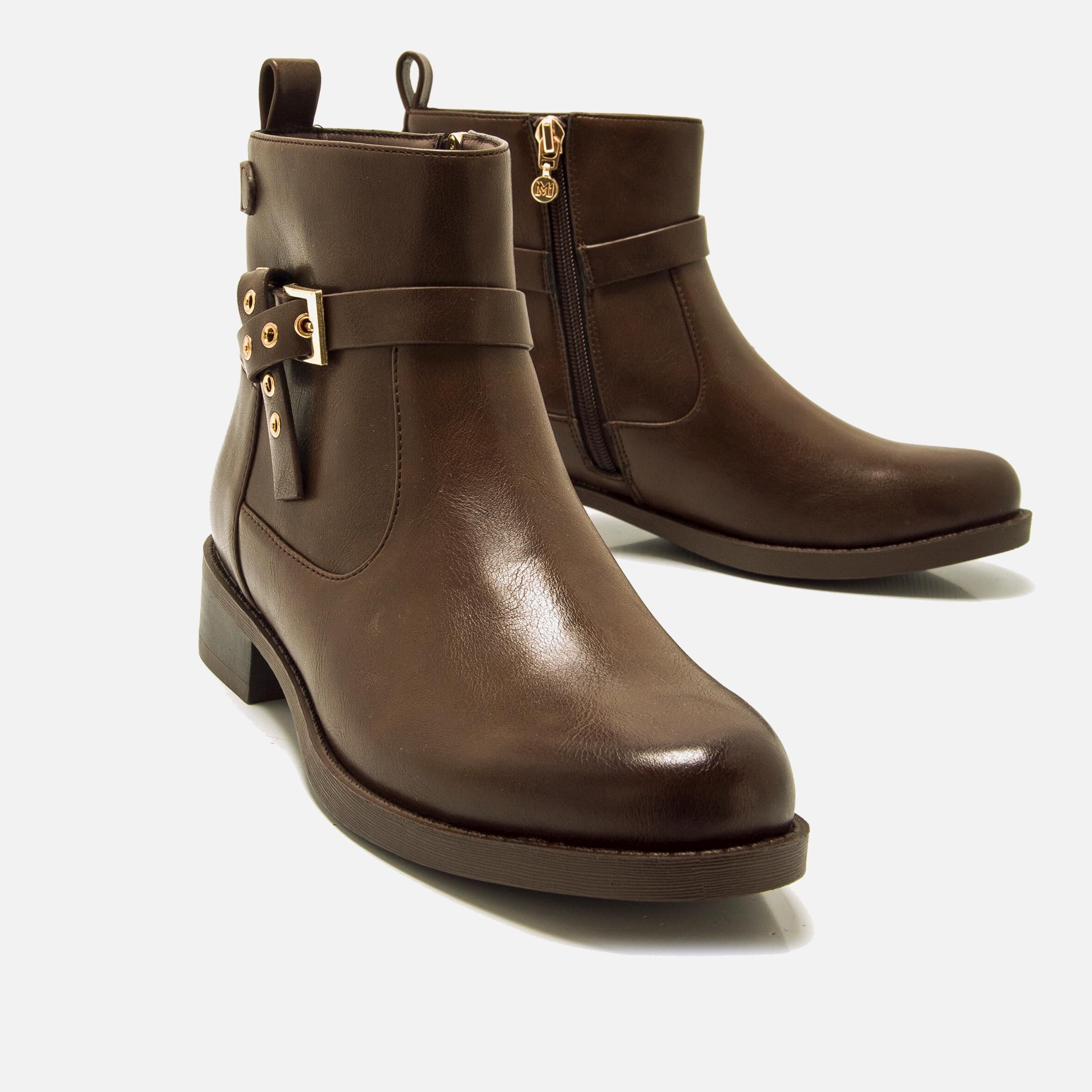 Acheter LAGLIO marron 57812 Bottines plates Mariamare pour Femme
